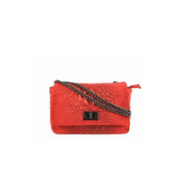 Juliana Nubuck Crossbody Handbag-Paprika