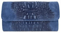 Luciana Nubuck Leather Clutch