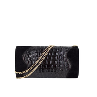 Luciana Nubuck Leather Clutch