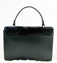 Fiorella Cowhide Handbag- Midnight