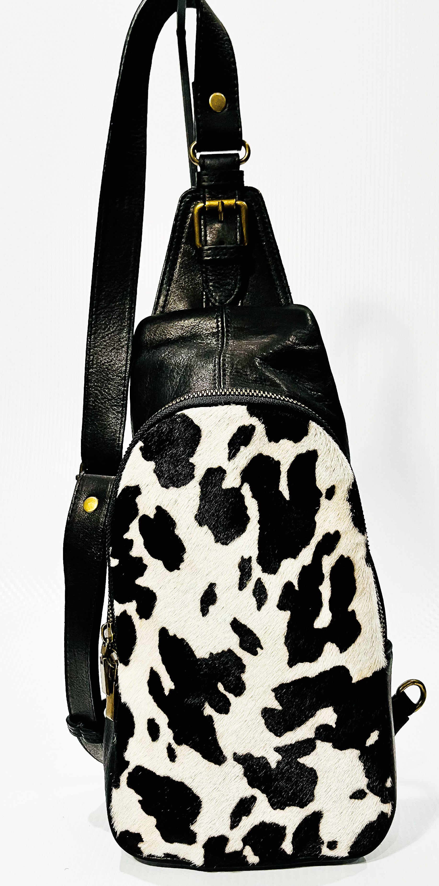 Francesca Cowhide Unisex Sling Backpack