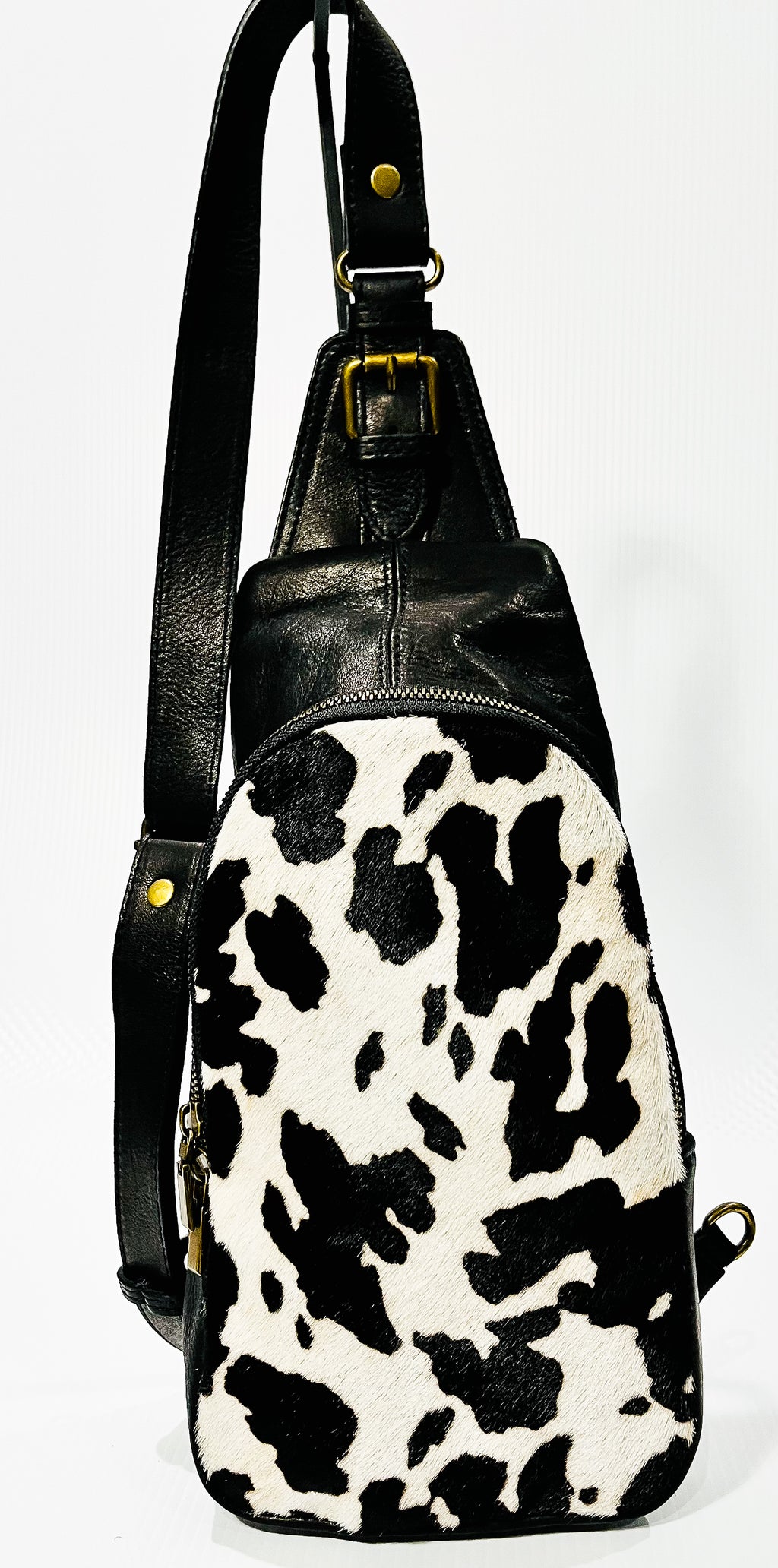 Cow Print Crossbody Bag Black Cow Purse Crossbody Bag Leather -  Israel