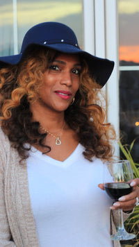The  Gabriele Blue Studded Hat