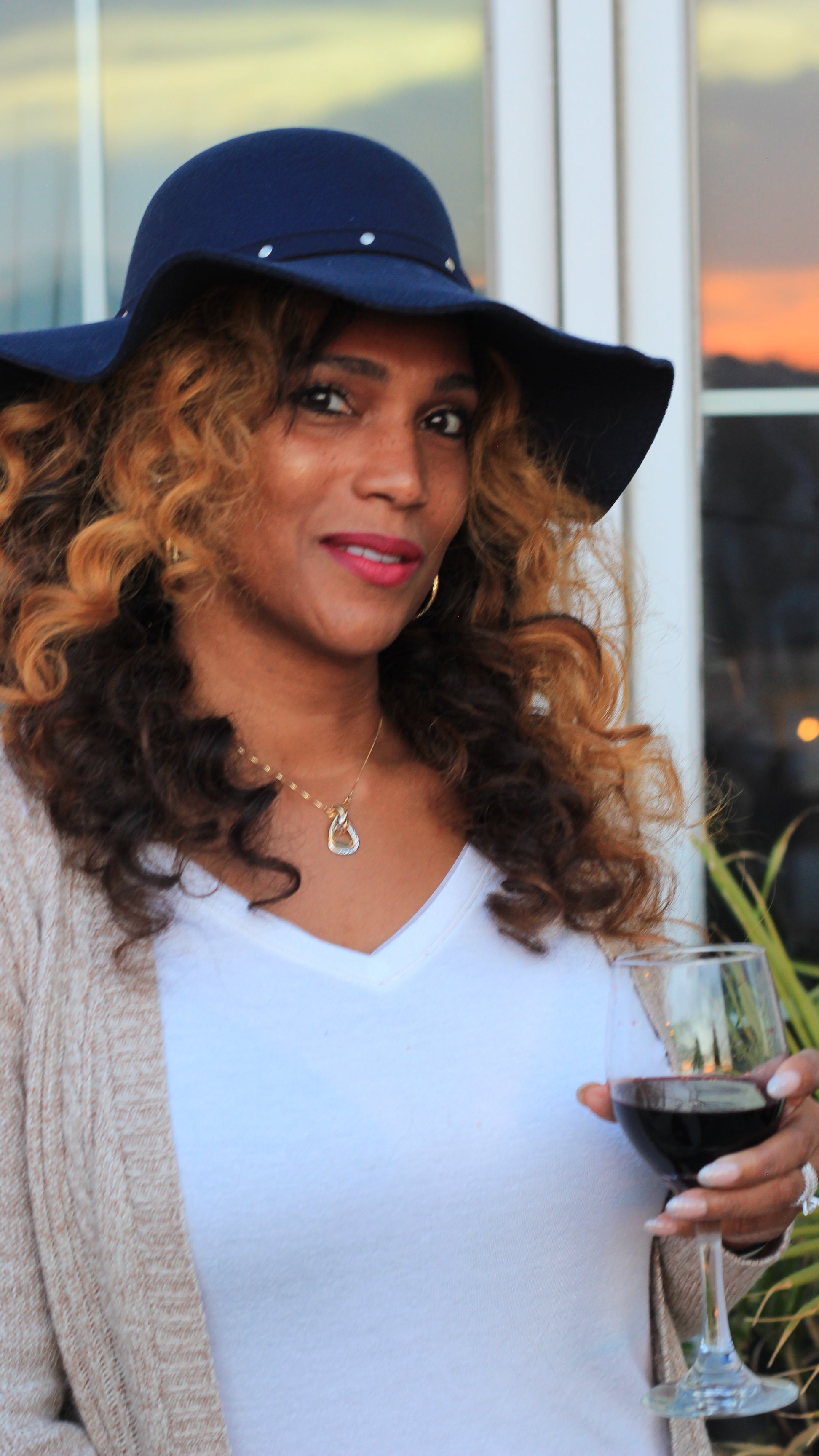 The  Gabriele Blue Studded Hat