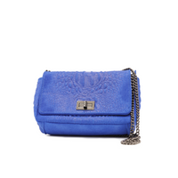 Juliana Nubuck Crossbody Handbag-Brilliant Blue