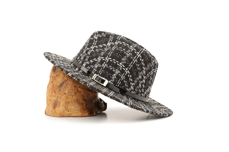 The Black Tweed City Hat